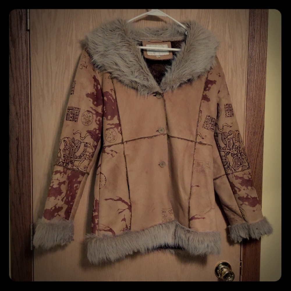 Vintage Daniel Benjamin Vegan Fur/Leather Jacket